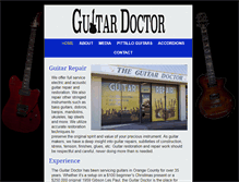 Tablet Screenshot of guitardoctor.net